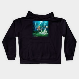 In the depths of the ocean cute mermaid Kids Hoodie